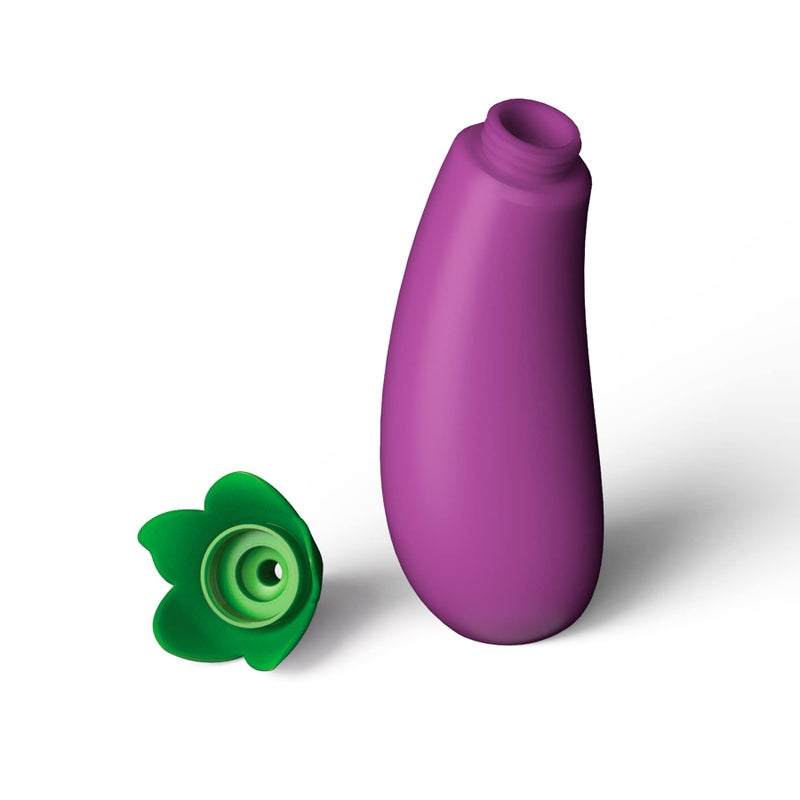 Bubblegum Stuff Eggplant Sauce Bottle - Emoji-Inspired Sauce Bottle - Kitchen Accessories - 1.16 fl oz BPA-Free Mayonnaise & Ketchup Bottle - Dishwasher Safe - Image 4